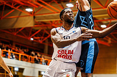 Basketball, win2day Basketball Superliga 2023/224, Grunddurchgang Runde 18, BBC Nord Dragonz, Oberwart Gunners, Austen Awosika (10)