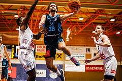 Basketball, win2day Basketball Superliga 2023/224, Grunddurchgang Runde 18, BBC Nord Dragonz, Oberwart Gunners, Oscar Schmit (36)