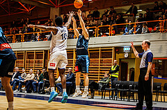 Basketball, win2day Basketball Superliga 2023/224, Grunddurchgang Runde 18, BBC Nord Dragonz, Oberwart Gunners, Jakob Szkutta (10)