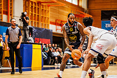 Basketball, win2day Basketball Superliga 2024/25, Playoffs Halbfinale 4. Spiel
, BBC Nord Dragonz, Gmunden Swans, Devon Cooper (1)