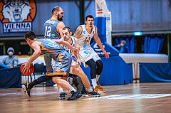 Basketball Basketball Superliga 2021/22, Grunddurchgang 13.Runde Vienna D.C. Timberwolves vs. BK IMMOunited Dukes