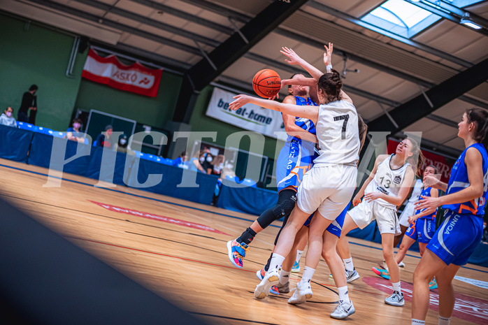 Basketball Basketball Damen Superliga 2021/22, Grunddurchgang 8.Runde Vienna D.C. Timberwolves vs. DBB LZ OÖ
