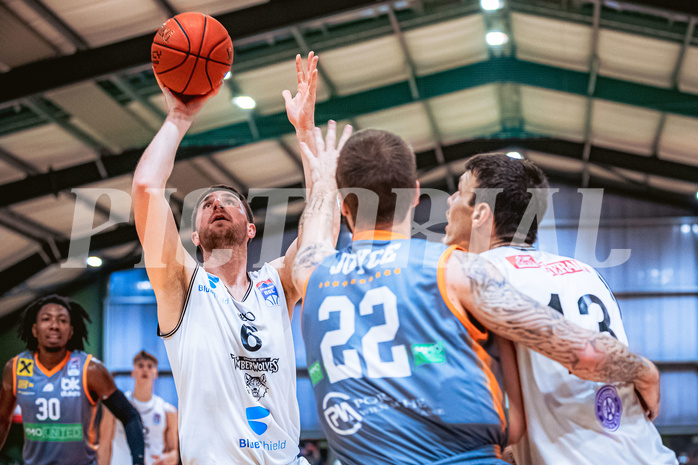 Basketball Basketball Superliga 2021/22, Grunddurchgang 13.Runde Vienna D.C. Timberwolves vs. BK IMMOunited Dukes
