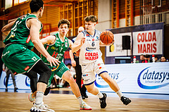 Basketball, win2day Basketball Superliga 2022/23, 8. Qualifikationsrunde, BBC Nord Dragonz, Kapfenberg Bulls, Valentin Pasterk (6)
