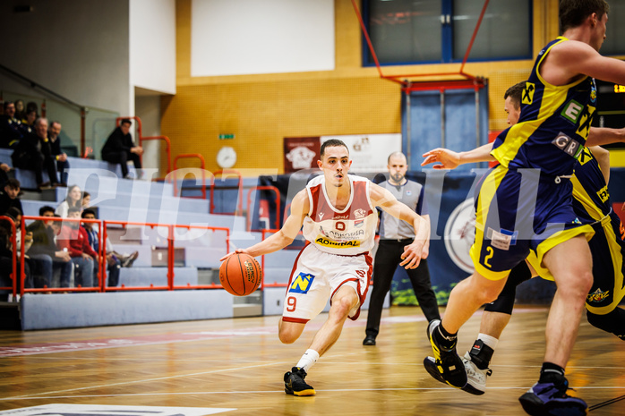 Basketball, win2day Basketball Superliga 2022/23, 8. Qualifikationsrunde, Traiskirchen Lions, UBSC Graz, Lukas Hahn (9)