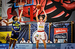 Basketball, win2day Basketball Superliga 2022/23, 8. Qualifikationsrunde, Traiskirchen Lions, UBSC Graz, Aleksej Kostic (6)