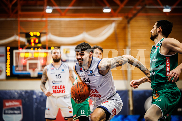 Basketball, win2day Basketball Superliga 2022/23, 8. Qualifikationsrunde, BBC Nord Dragonz, Kapfenberg Bulls, Fabio Söhnel (44)