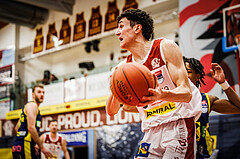 Basketball, win2day Basketball Superliga 2022/23, 8. Qualifikationsrunde, Traiskirchen Lions, UBSC Graz, Nils Kühteubl (12)