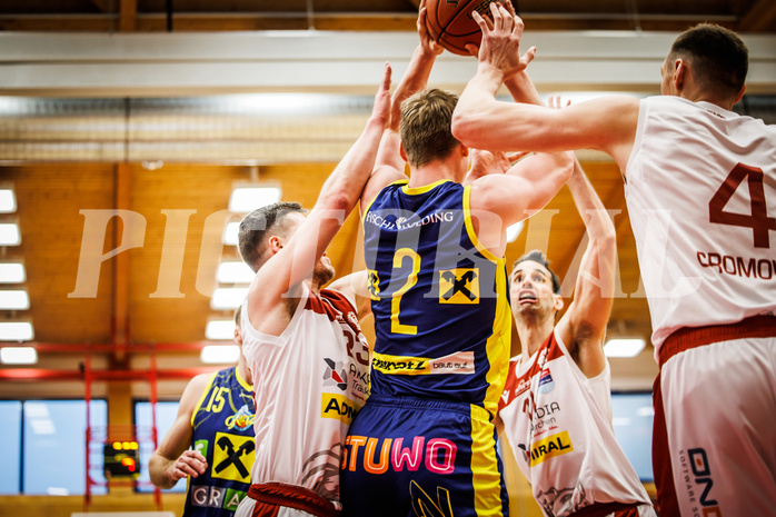 Basketball, win2day Basketball Superliga 2022/23, 8. Qualifikationsrunde, Traiskirchen Lions, UBSC Graz, Robert Gerald Hawkinson 2)