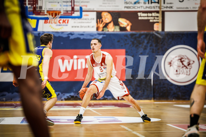 Basketball, win2day Basketball Superliga 2022/23, 8. Qualifikationsrunde, Traiskirchen Lions, UBSC Graz, Lukas Hahn (9)