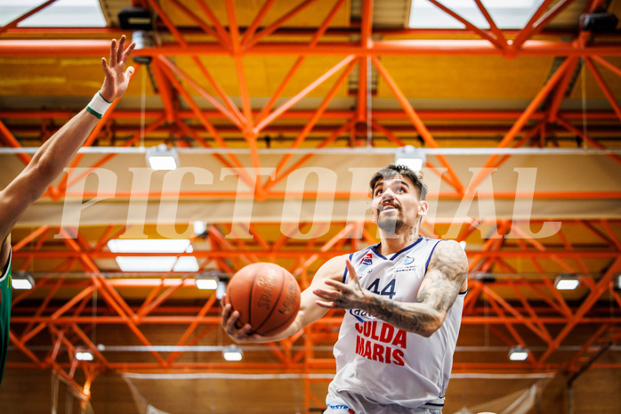 Basketball, win2day Basketball Superliga 2022/23, 8. Qualifikationsrunde, BBC Nord Dragonz, Kapfenberg Bulls, Fabio Söhnel (44)