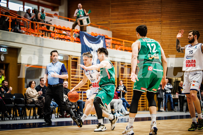Basketball, win2day Basketball Superliga 2022/23, 8. Qualifikationsrunde, BBC Nord Dragonz, Kapfenberg Bulls, Valentin Pasterk (6)