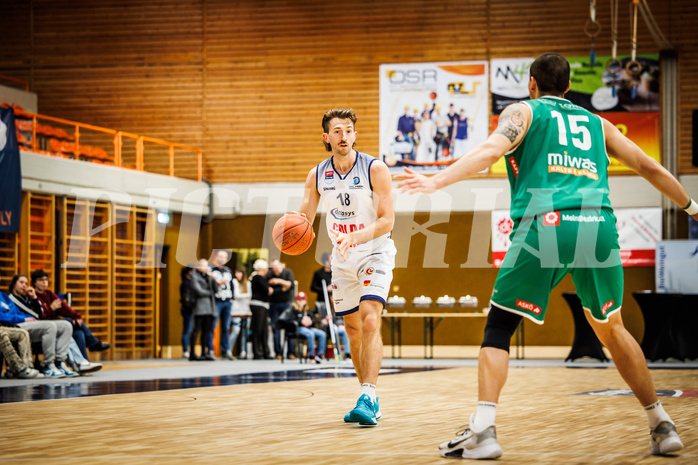 Basketball, win2day Basketball Superliga 2022/23, 8. Qualifikationsrunde, BBC Nord Dragonz, Kapfenberg Bulls, Jordan Roberts (18)
