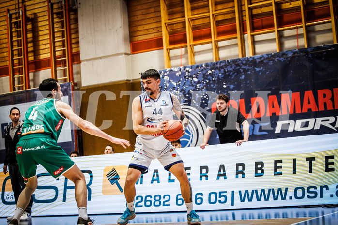 Basketball, win2day Basketball Superliga 2022/23, 8. Qualifikationsrunde, BBC Nord Dragonz, Kapfenberg Bulls, Fabio Söhnel (44)