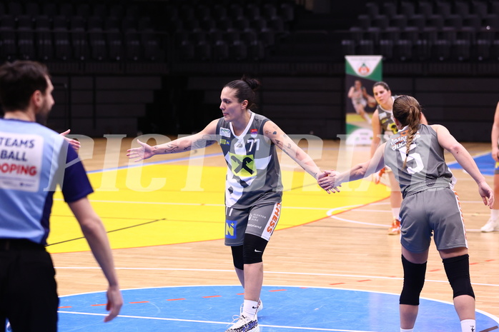 03.02.2024, Graz, Raiffeisen Sportpark, Basketball Damen Superliga 2023/24, Grunddurchgang 11.Runde, UBI Holding Graz - BK Raiffeisen Duchess Klosterneuburg ,  