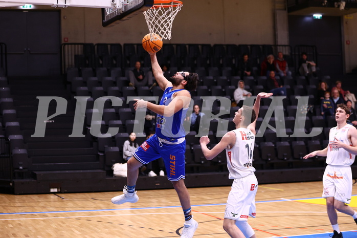 03.02.2024, Graz, Raiffeisen Sportpark Graz, Basketball Zweite Liga 2023/24, Grunddurchgang, Runde 16, Future Team Steiermark - Pirlo Kufstein Towers