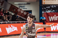 Basketball, Basketball Superliga 2023/24, Grunddurchgang 20.Runde, Oberwart Gunners, Klosterneuburg Dukes, Lennart Burgemeister (10)