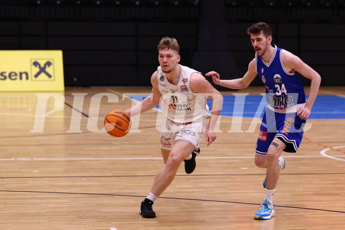 03.02.2024, Graz, Raiffeisen Sportpark Graz, Basketball Zweite Liga 2023/24, Grunddurchgang, Runde 16, Future Team Steiermark - Pirlo Kufstein Towers