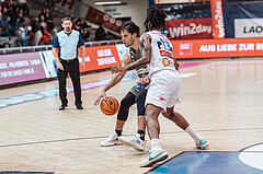 Basketball, Basketball Superliga 2023/24, Grunddurchgang 20.Runde, Oberwart Gunners, Klosterneuburg Dukes, Duje Dukan (23), Kris Monroe (13)