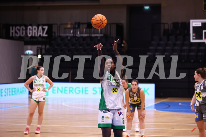 03.02.2024, Graz, Raiffeisen Sportpark, Basketball Damen Superliga 2023/24, Grunddurchgang 11.Runde, UBI Holding Graz - BK Raiffeisen Duchess Klosterneuburg ,  