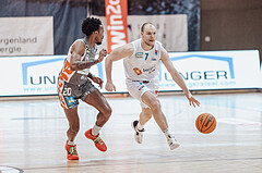 Basketball, Basketball Superliga 2023/24, Grunddurchgang 20.Runde, Oberwart Gunners, Klosterneuburg Dukes, Michael Weathers (20), Sebastian Kaeferle (7)