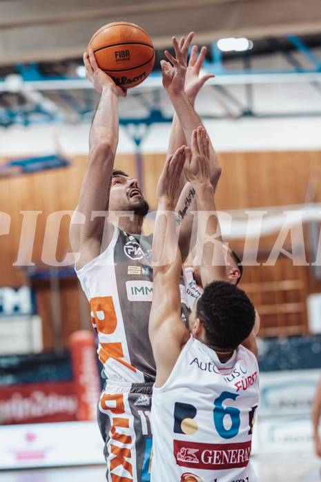 Basketball, Basketball Superliga 2023/24, Grunddurchgang 20.Runde, Oberwart Gunners, Klosterneuburg Dukes, Benjamin Blazevic (11), Magdy Aboud-Ahmed(6)