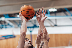 Basketball, Basketball Superliga 2023/24, Grunddurchgang 20.Runde, Oberwart Gunners, Klosterneuburg Dukes, Benjamin Blazevic (11), Magdy Aboud-Ahmed(6)