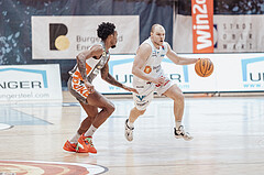 Basketball, Basketball Superliga 2023/24, Grunddurchgang 20.Runde, Oberwart Gunners, Klosterneuburg Dukes, Michael Weathers (20), Sebastian Kaeferle (7)