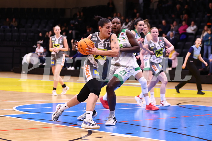 03.02.2024, Graz, Raiffeisen Sportpark, Basketball Damen Superliga 2023/24, Grunddurchgang 11.Runde, UBI Holding Graz - BK Raiffeisen Duchess Klosterneuburg ,  