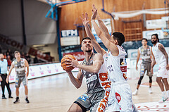 Basketball, Basketball Superliga 2023/24, Grunddurchgang 20.Runde, Oberwart Gunners, Klosterneuburg Dukes, Benjamin Blazevic (11), Magdy Aboud-Ahmed(6)