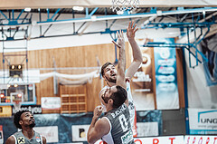 Basketball, Basketball Superliga 2023/24, Grunddurchgang 20.Runde, Oberwart Gunners, Klosterneuburg Dukes, Daniel Koeppel (14), Dragan Bjeletic (0)