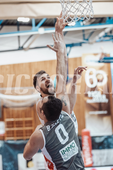 Basketball, Basketball Superliga 2023/24, Grunddurchgang 20.Runde, Oberwart Gunners, Klosterneuburg Dukes, Daniel Koeppel (14), Dragan Bjeletic (0)