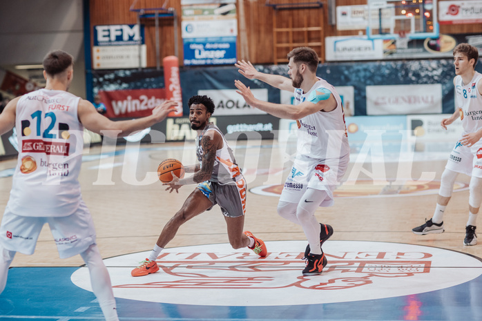 Basketball, Basketball Superliga 2023/24, Grunddurchgang 20.Runde, Oberwart Gunners, Klosterneuburg Dukes, Michael Weathers (20), Daniel Koeppel (14), Florian Koeppel (8), Benjamin Blazevic (11)