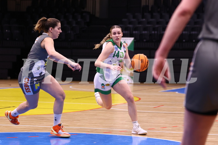 03.02.2024, Graz, Raiffeisen Sportpark, Basketball Damen Superliga 2023/24, Grunddurchgang 11.Runde, UBI Holding Graz - BK Raiffeisen Duchess Klosterneuburg ,  