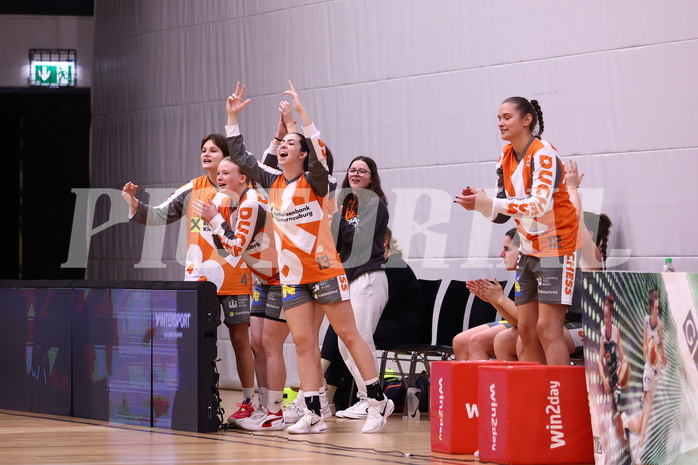 03.02.2024, Graz, Raiffeisen Sportpark, Basketball Damen Superliga 2023/24, Grunddurchgang 11.Runde, UBI Holding Graz - BK Raiffeisen Duchess Klosterneuburg ,  