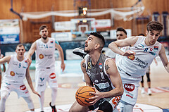 Basketball, Basketball Superliga 2023/24, Grunddurchgang 20.Runde, Oberwart Gunners, Klosterneuburg Dukes, Benjamin Blazevic (11), Florian Koeppel (8)