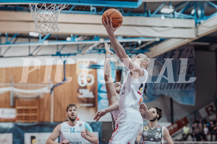 Basketball, Basketball Superliga 2023/24, Grunddurchgang 20.Runde, Oberwart Gunners, Klosterneuburg Dukes, Dragan Bjeletic (0), Sebastian Kaeferle (7)