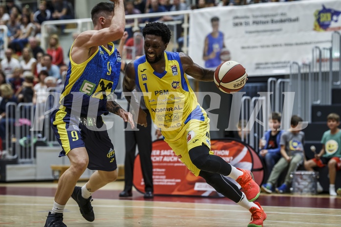 Basketball, Admiral Basketball Superliga 2019/20, Grunddurchgang 1.Runde, SKN St. Pölten Basketball, UBSC Raiffeisen Graz, Kelvin Lewis