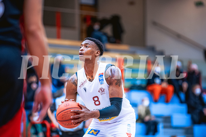 Basketball Basketball Superliga 2021/22, Grunddurchgang 15.Runde Traiskirchen Lions vs. BC GGMT Vienna
