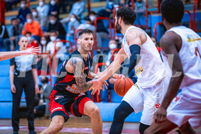 Basketball Basketball Superliga 2021/22, Grunddurchgang 15.Runde Traiskirchen Lions vs. BC GGMT Vienna
