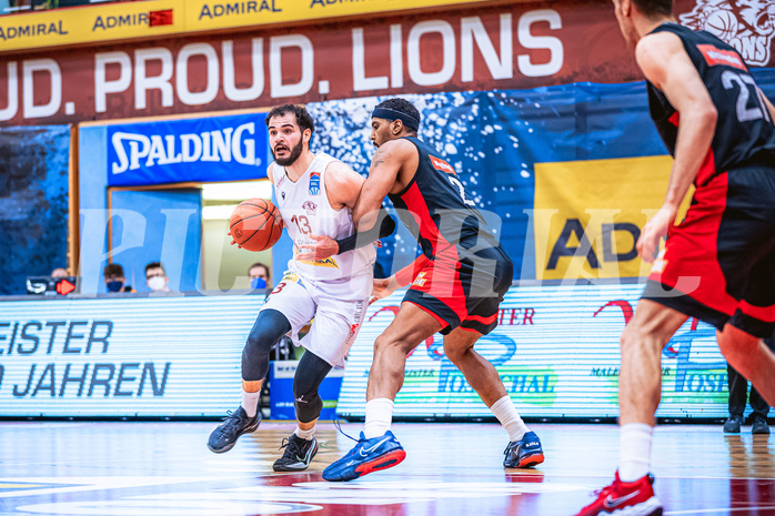 Basketball Basketball Superliga 2021/22, Grunddurchgang 15.Runde Traiskirchen Lions vs. BC GGMT Vienna
