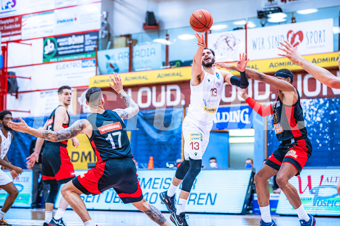 Basketball Basketball Superliga 2021/22, Grunddurchgang 15.Runde Traiskirchen Lions vs. BC GGMT Vienna
