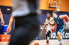 Basketball, Win2Day Superliga 2022/23, Grunddurchgang 6.Runde, Vienna D.C. Timberwolves, BC GGMT Vienna, Carlos Novas Mateo (2), Jakob Lohr (12)