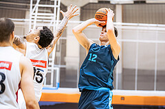 Basketball, Win2Day Superliga 2022/23, Grunddurchgang 6.Runde, Vienna D.C. Timberwolves, BC GGMT Vienna, Jakob Lohr (12)