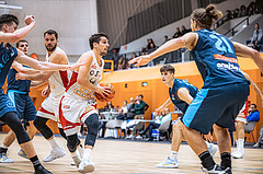 Basketball, Win2Day Superliga 2022/23, Grunddurchgang 6.Runde, Vienna D.C. Timberwolves, BC GGMT Vienna, Bogic Vujosevic (5)