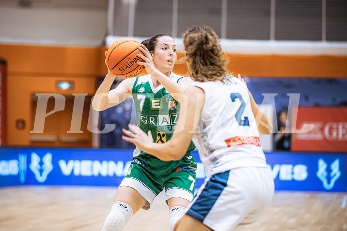 Basketball, Win2Day Basketball Damen Superliga 2022/23, Grunddurchgang 6.Runde, Vienna D.C. Timberwolves, UBI Holding Graz, Simone Schwarzinger (7)