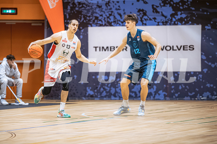 Basketball, Win2Day Superliga 2022/23, Grunddurchgang 6.Runde, Vienna D.C. Timberwolves, BC GGMT Vienna, Stefan Savic (13)
