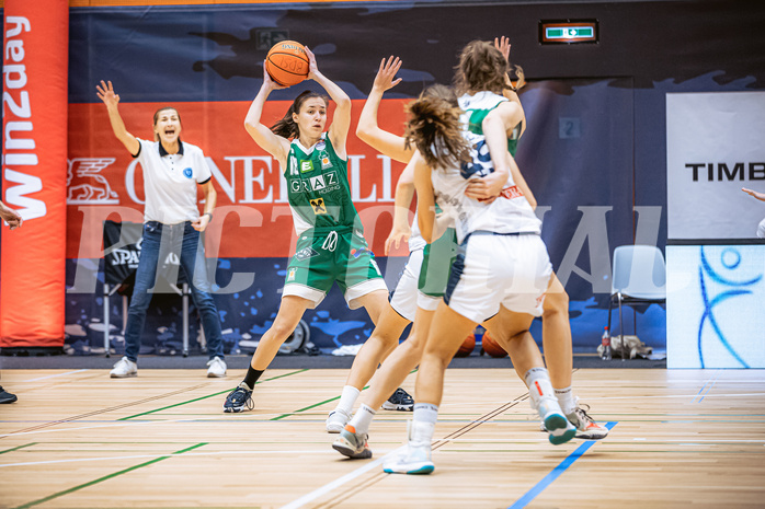 Basketball, Win2Day Basketball Damen Superliga 2022/23, Grunddurchgang 6.Runde, Vienna D.C. Timberwolves, UBI Holding Graz, Nika Cic (18)
