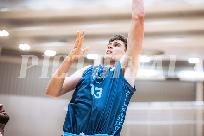 Basketball, Win2Day Superliga 2022/23, Grunddurchgang 6.Runde, Vienna D.C. Timberwolves, BC GGMT Vienna, Chris Vogt (33)