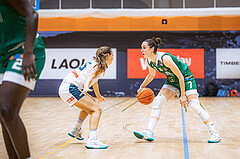 Basketball, Win2Day Basketball Damen Superliga 2022/23, Grunddurchgang 6.Runde, Vienna D.C. Timberwolves, UBI Holding Graz, Zoe Sonvilla (45), Simone Schwarzinger (7)